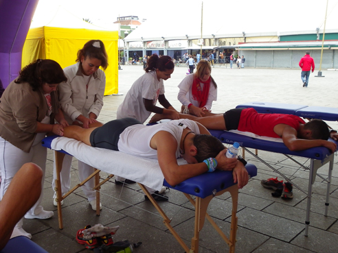 masaje deportivo CEM Canarias en maratón