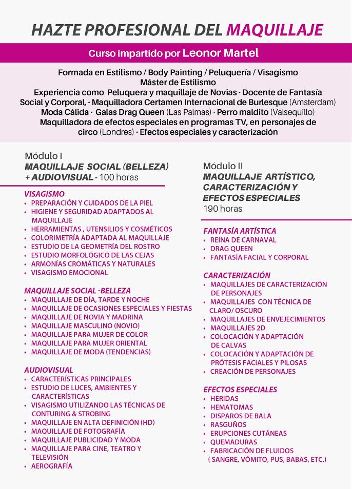 cursos de maquillaje y estética